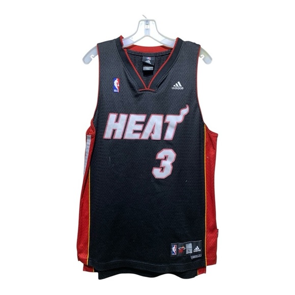 Vintage Miami Heat adidas NBA Basketball Jersey Miami Heat D. Wade #3 - Picture 1 of 5